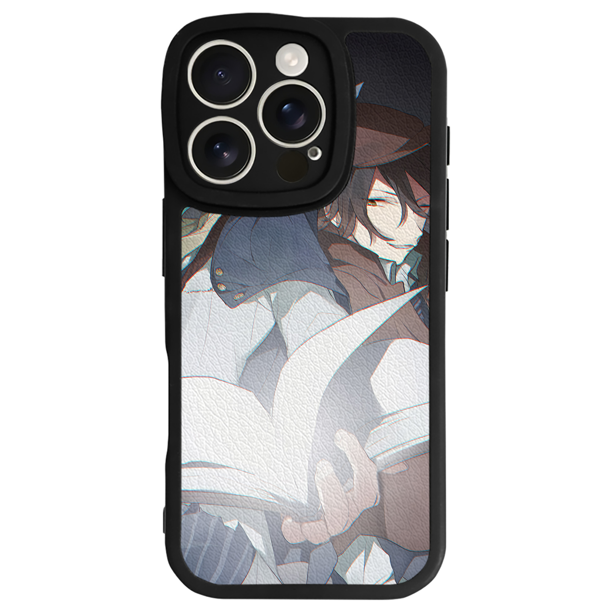 （画像用） 文豪ストレイドッグス Bungo Stray Dogs 【iPhone 16シリーズ対応】シリコンスマホケース（レザー調） 材質：シリコン
